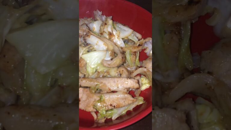 #Shorts 料理初心者必見！！豚トロとキャベツのねぎ塩炒めの作り方！！！