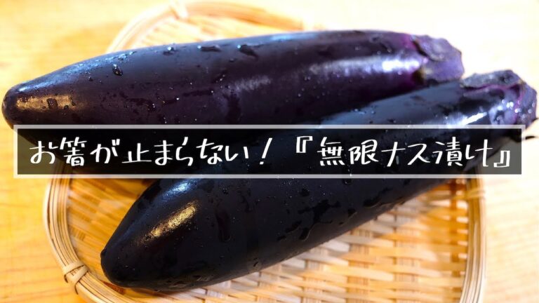 【大量消費にピッタリ！】マジで感動するほど美味しい⋯。『無限なす漬け』の作り方