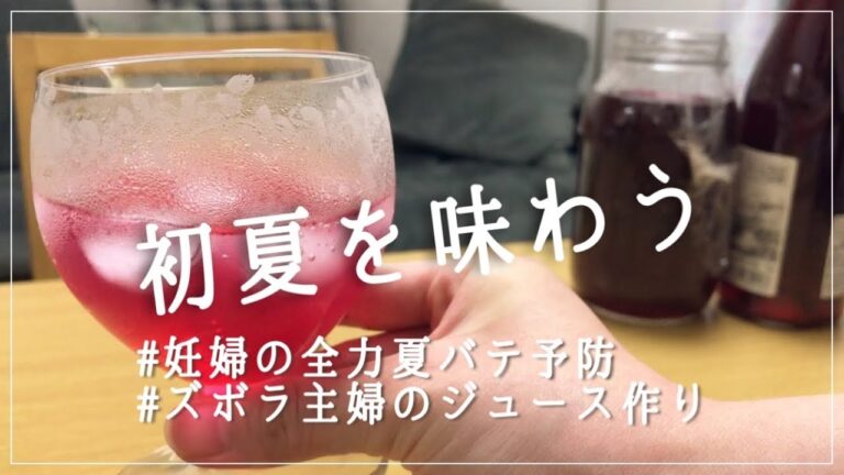 【夏バテ対策】暑い夏を乗り切る紫蘇ジュース/お酒好き妊婦でも大満足【共働き夫婦】