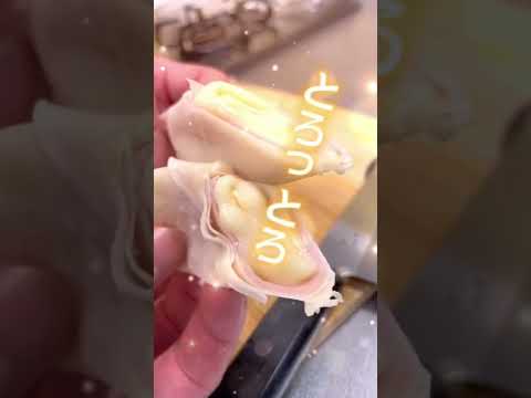 【超絶簡単！】春巻きの皮で、ブリトー風チーズハム！#shorts