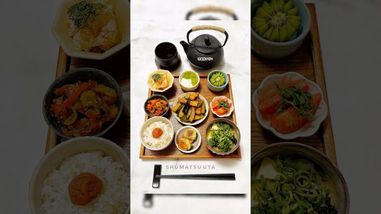 【和食献立】オクラとズッキーニと豚肉🟢 週末うたの #shots EP69🥝 副菜レシピは説明欄に✍️