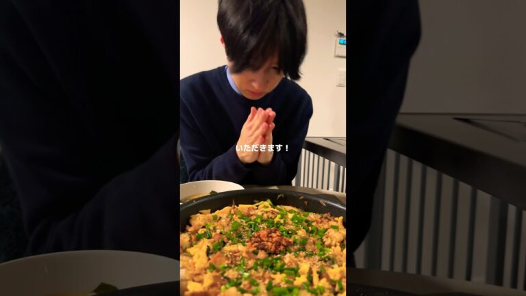 ピリ辛キムチ炒飯な晩ごはん！#男子ご飯 #料理男子 #料理勉強中 #おうちごはん #クッキングラム #自炊男子 #よるごはん日記 #vlog #tokyo #japan #社会人男 #炒飯レシピ