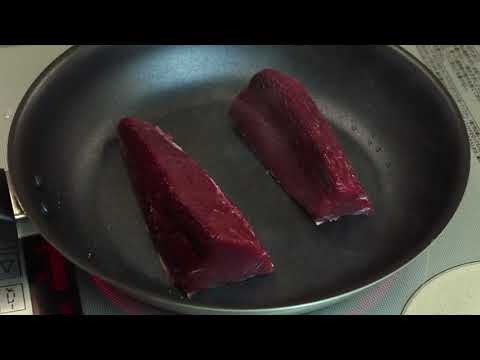 お手軽フライパンの鰹のたたき～トマトポン酢ソース