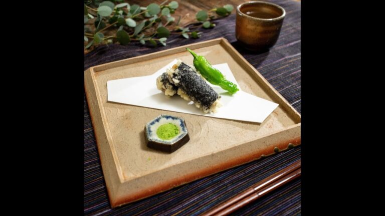 梅肉をアクセントに！ 長芋とシャコの磯辺揚げ ｜和食のレシピ集