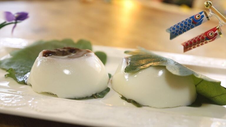 かしわ餅プリンの作り方・簡単レシピ【こどもの日】オーブン不使用｜Coris cooking
