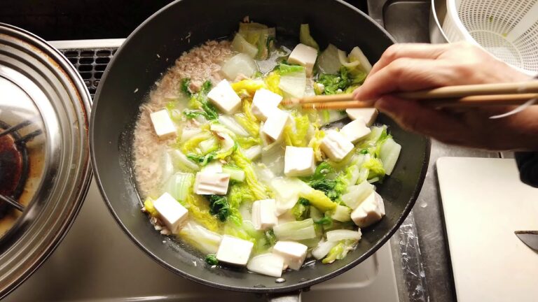 #Shorts 白菜と豆腐とツナのクリーム煮