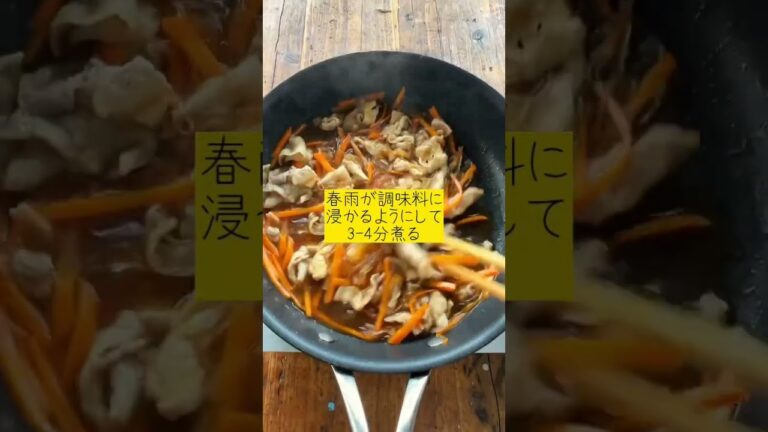 【節約料理】 戻さないから超簡単！豚こまもやしチャプチェ 【簡単 時短  節約】