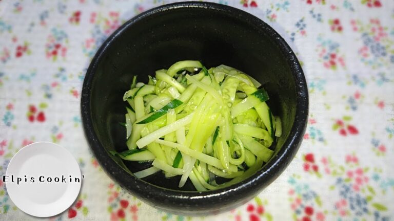 黄ニラときゅうりの中華和え 【料理】