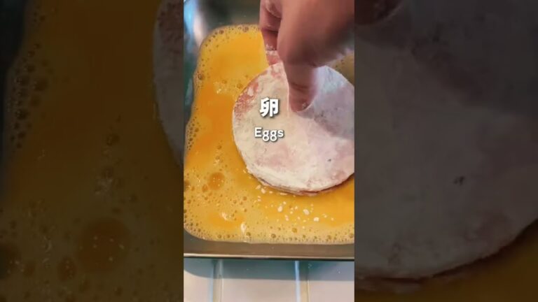 外サクサク中トロリのズッキーニサンドハムカツ #shorts #簡単レシピ #japanesefood #揚げ物 #zucchini #ham #일본 #집밥