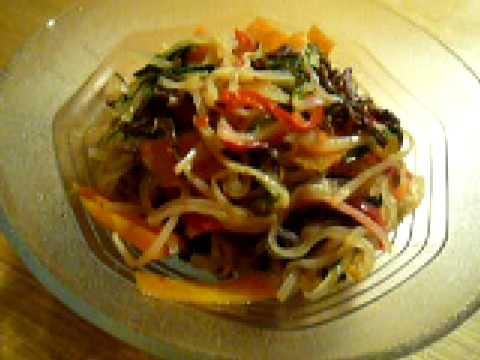 今日の料理　チャプチェ