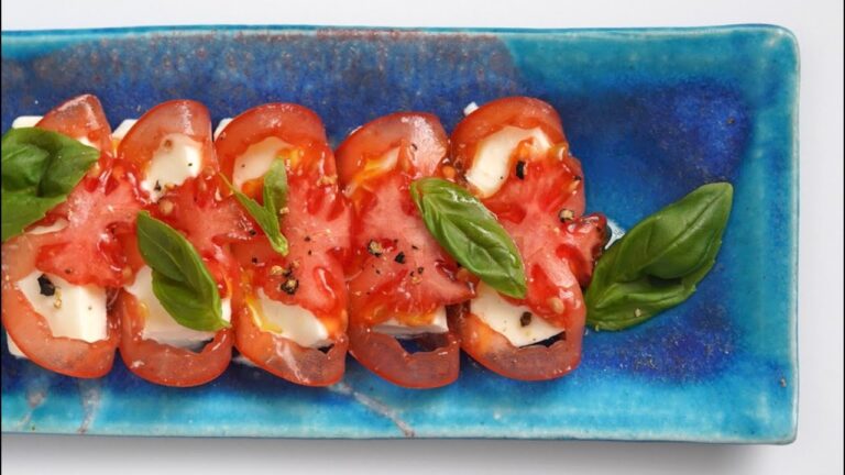 【カプレーゼ】薄切りトマトとモッツァレラチーズのサラダ#Shorts