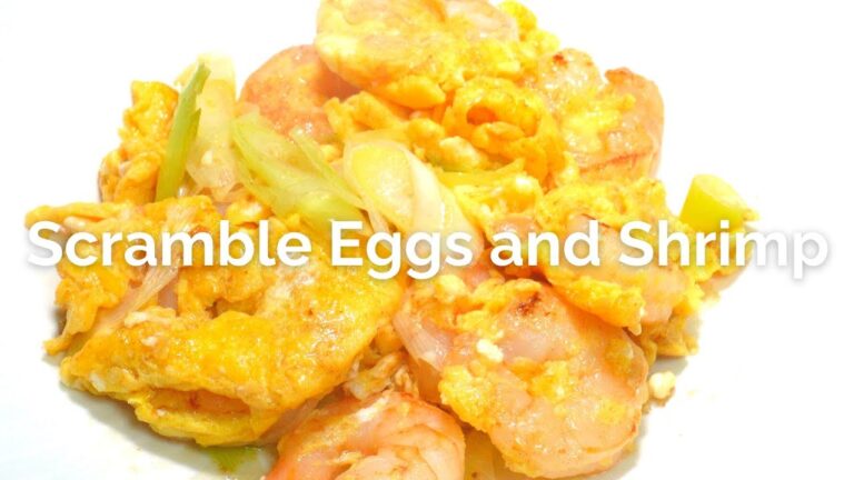 SUB【10分中華】超簡単プリプリえび卵炒め、How to make scrambled eggs with shrimp