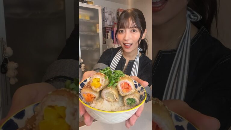 絶品濃厚マヨたれ！激ウマ豚巻き丼🐷🔥#shorts