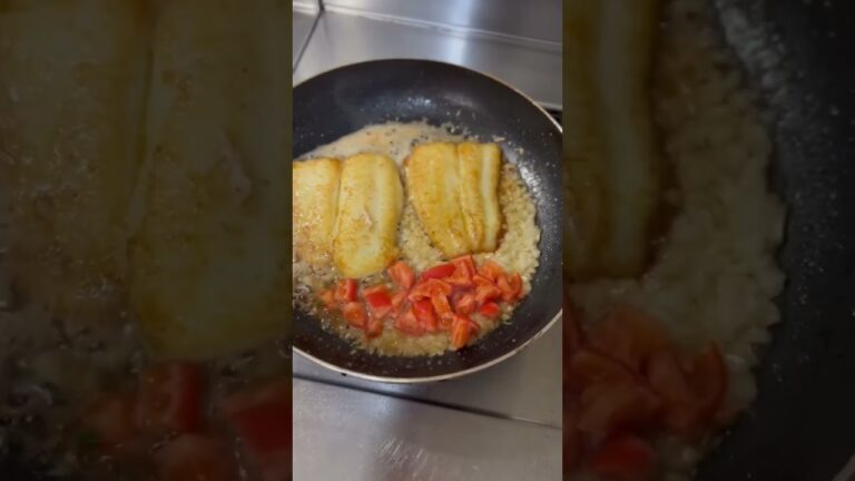 白身魚のムニエル 淡水魚バサをふっくら柔らかく焦がしバターのソースで！shorts