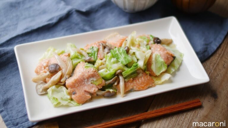 【下味冷凍】フライパンでお手軽に！鮭のちゃんちゃん焼き の レシピ 作り方