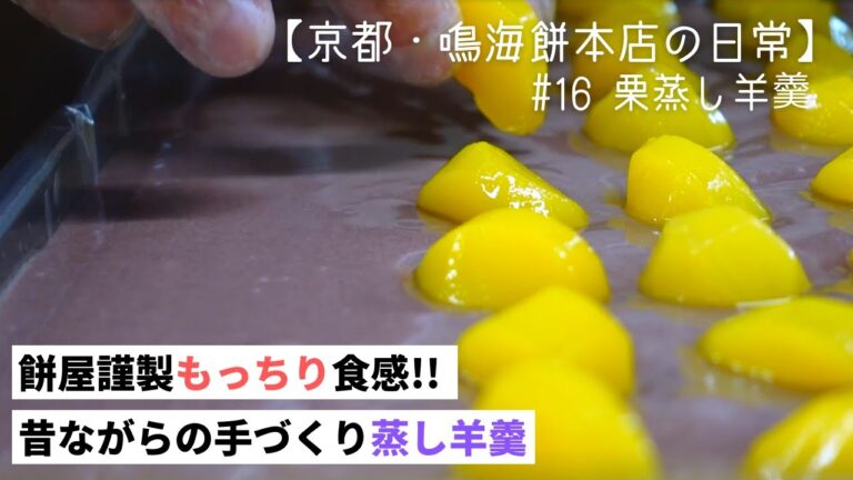 【和菓子づくり】もっちりむっちり #15栗蒸し羊羹