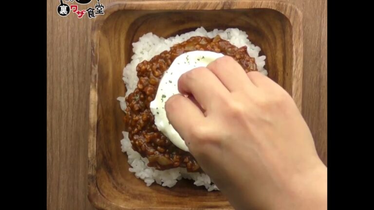 レンジで簡単キーマカレー