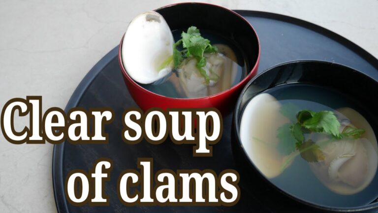 🌸Clear soup of clams【はまぐりの潮汁】Recipe付き🌸