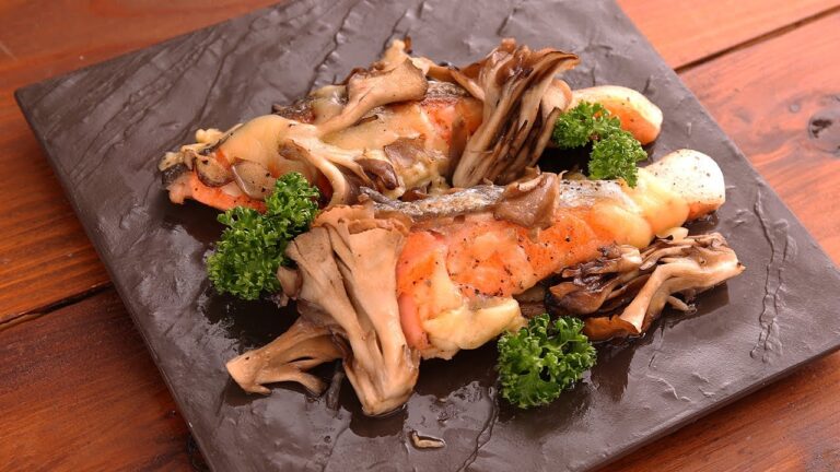 フライパン1つ！鮭ときのこの塩バターチーズ