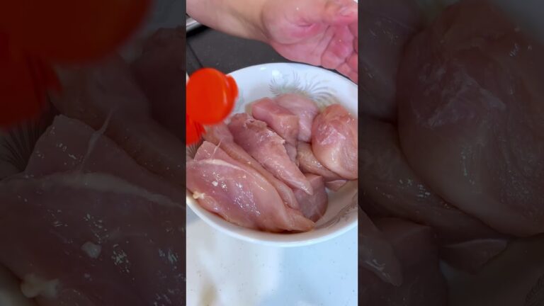 レンジで簡単蒸し鶏ねぎ塩生姜和え #簡単レシピ