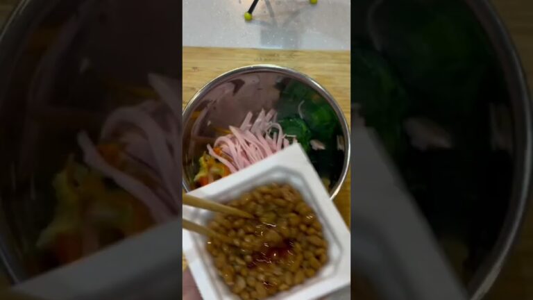 【簡単副菜】栄養満点！子供達も大好きな納豆サラダ #節約レシピ #時短レシピ #簡単レシピ