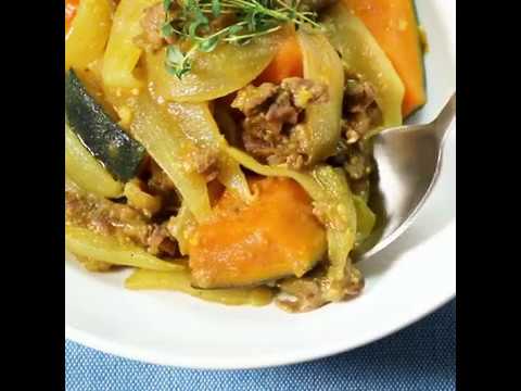ぽかぽか体が温まるメニュー 牛肉とほくほくかぼちゃのカレーあんかけ ｜ moguna[モグナ]