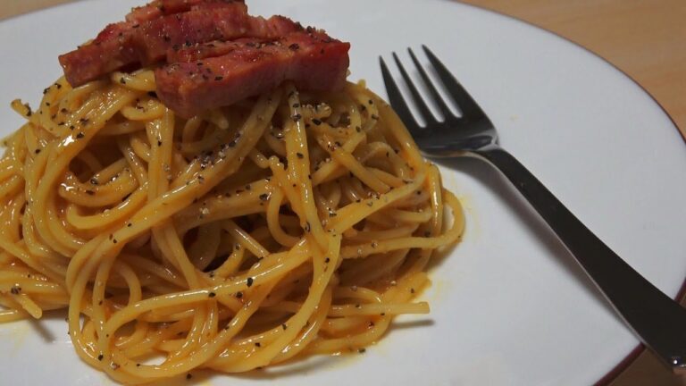 【生クリームなし】本格カルボナーラの作り方＜簡単レシピ＞｟Spaghetti à la Carbonara / Spaghetti Carbonara｠