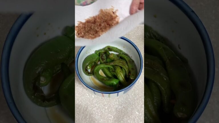 万願寺ししとうの甘辛鰹ぶし和え #料理動画 #shorts