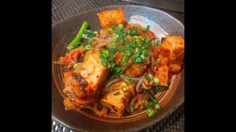 厚揚げのキムチ炒め和え