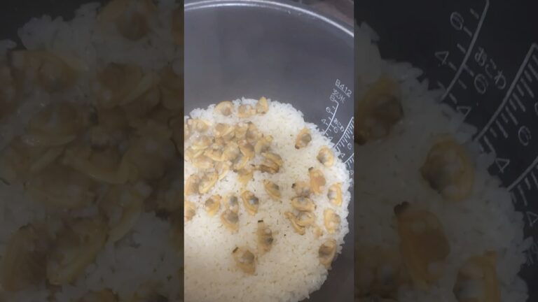 仕込み3 分簡単炊飯器に材料入れるだけ／あさりの炊き込みご飯／冷めても美味しいお弁当にもおすすめです
