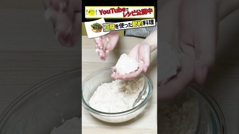 鶏ひき肉と豆腐のヘルシー節約ハンバーグ