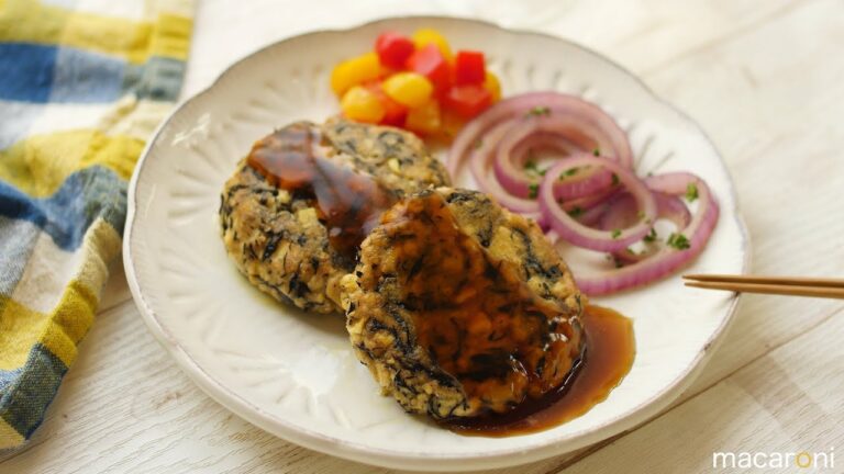 お肉なしでも大満足！ たけのこ 入り ふわふわ 豆腐 ハンバーグ のレシピ 作り方