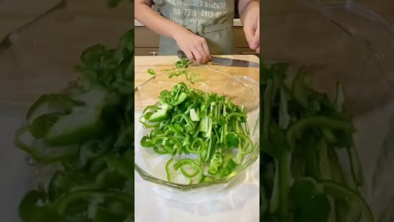 ちょっとしたコツで！？子供もよく食べる無限ピーマン