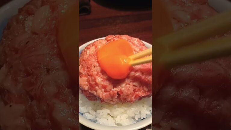 【まさに神丼！】しっとりなめらか生バーグ丼＠Mr.バーグ(東京・都内某所) #shorts #ハンバーグ #ハンバーグ王子 #グルメ #丼 #卵