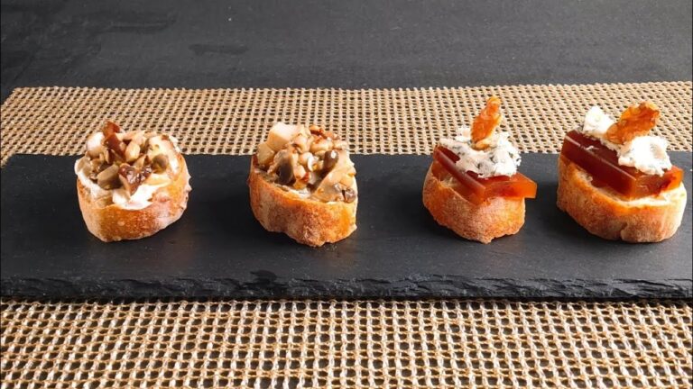 簡単レシピ。キノコのブルスケッタ。