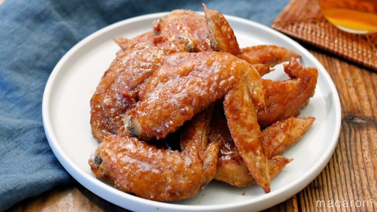 【手羽先の唐揚げ】カリカリ食感&甘辛ダレで絶品！ビールに合うおつまみ♪