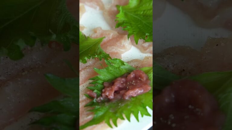 悪魔的旨さ。ササミと梅しそのふわふわジューシー包み焼き