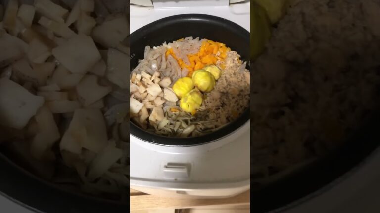 #秋の炊き込みご飯#栗入り#マグロ入り#japanesefood #shorts #74歳の日々