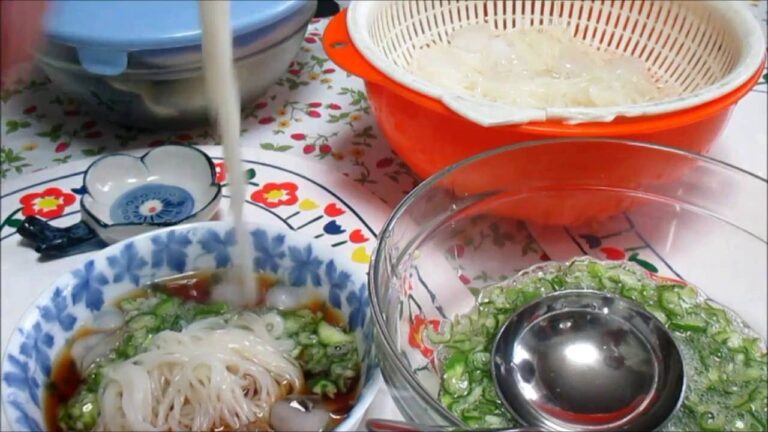ネバネバとろとろオクラそうめん