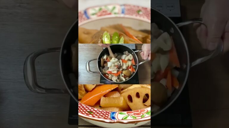 おばあちゃんに教えてもらった筑前煮／がめ煮／れんこん／ごぼう／たけのこ／こんにゃく／里芋／煮物／無水レシピ