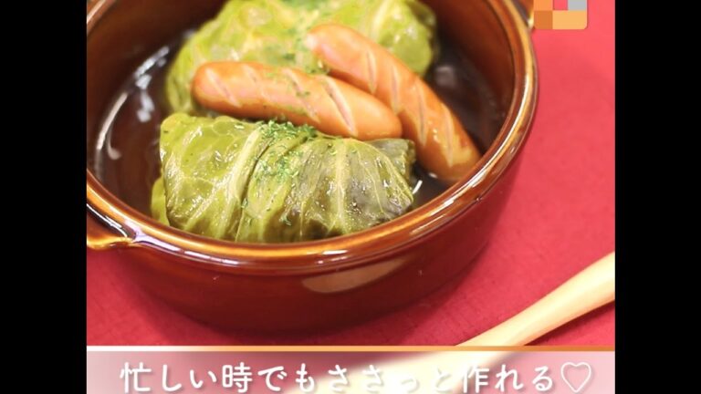 忙しい時でもささっと作れる♡豚ロールキャベツ