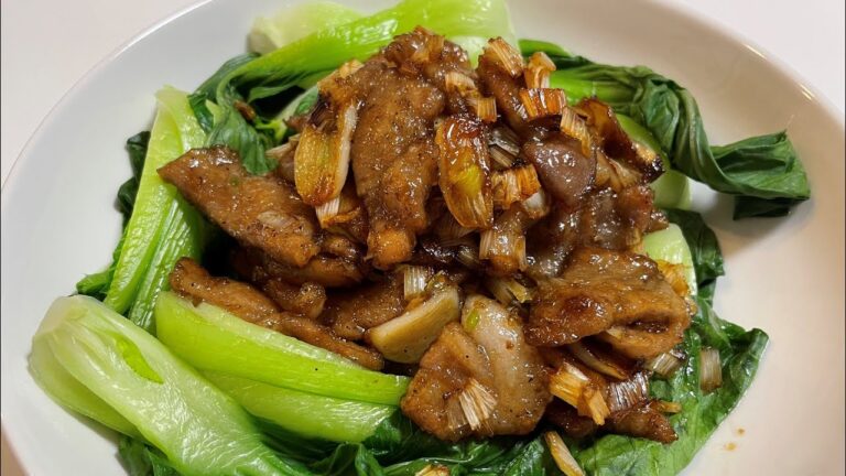 高級中華料理に変える魔法【豚肉チンゲン菜炒め】