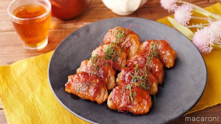 食べ応え抜群「ピリ辛肉巻き新たま」のレシピ・作り方