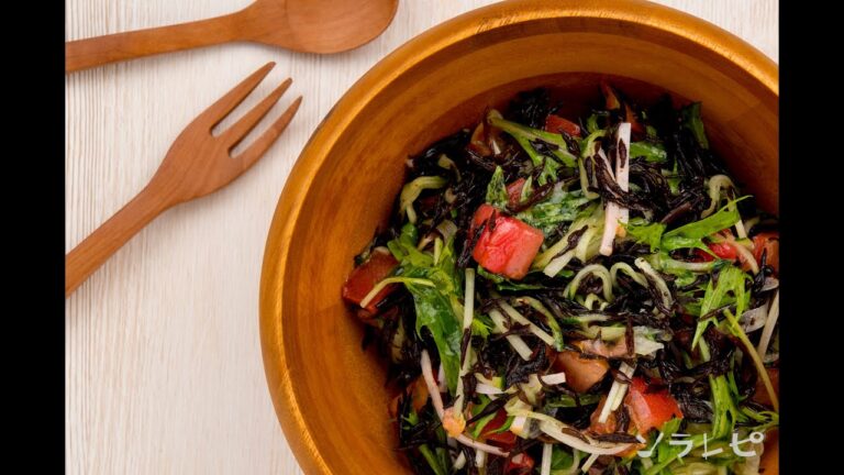 数秒でわかる「タマネギとひじきのマリネサラダ」の作り方