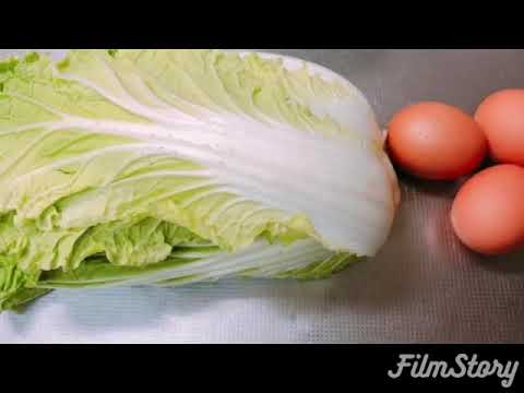 白菜と蒸し鶏のサラダ