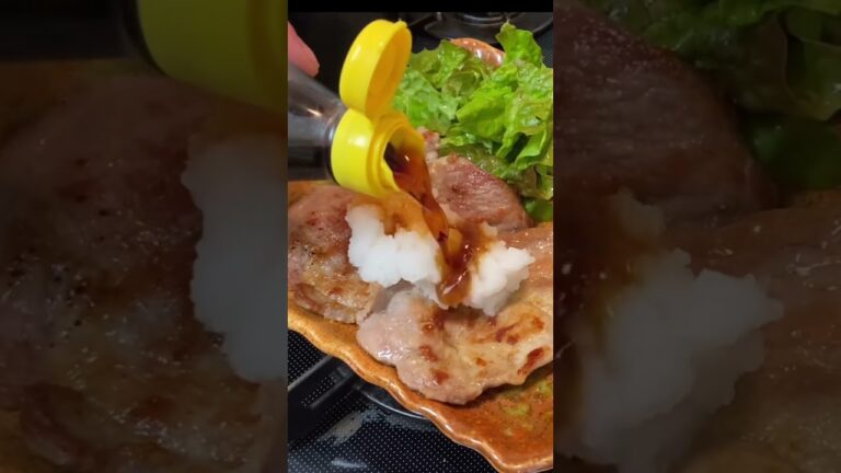 #shorts あっさりさっぱり豚肉のおろしポン酢# 美味しい #料理