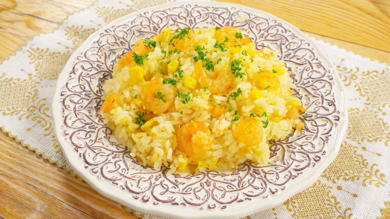 スイッチ一つで楽々！炊飯器で海老コーンピラフ
