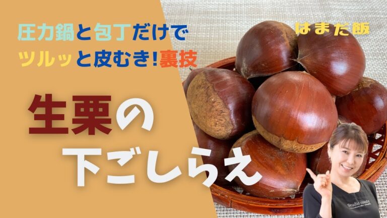はまだ飯#29 栗の下ごしらえは圧力鍋で秒でできる裏技！ミニ！