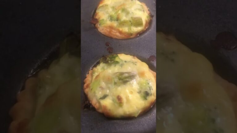 Mini quiche with bacon & broccoli recipe