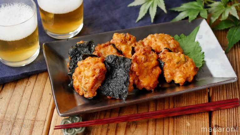 サクふわ食感。キムチ納豆天ぷら